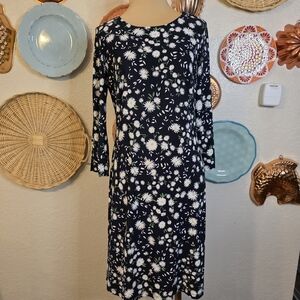 Tommy Hilfiger Daisy Floral Navy and White Dress